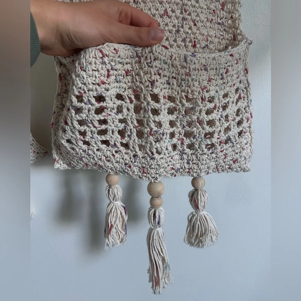 Boho Macrame Wall Hanging with Tassels
